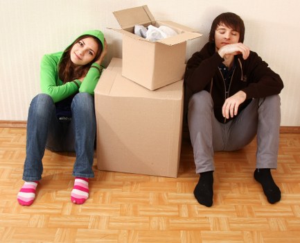 Man and van service moving boxes and furniture