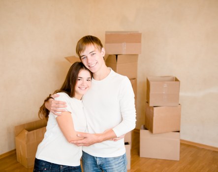 Local removal van loading furniture for a Notting Hill move