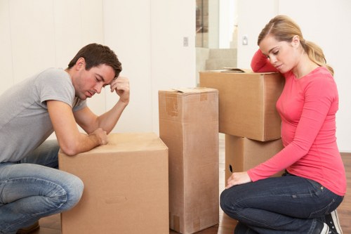 Careful handling of items during a Notting Hill flat move